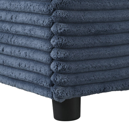 Canapé-lit sectionnel surdimensionné Roomfitters, avec méridienne, canapé-lit en velours côtelé, ports USB et porte-gobelets