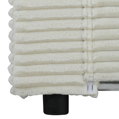 Canapé-lit sectionnel surdimensionné Roomfitters, avec méridienne, canapé-lit en velours côtelé, ports USB et porte-gobelets