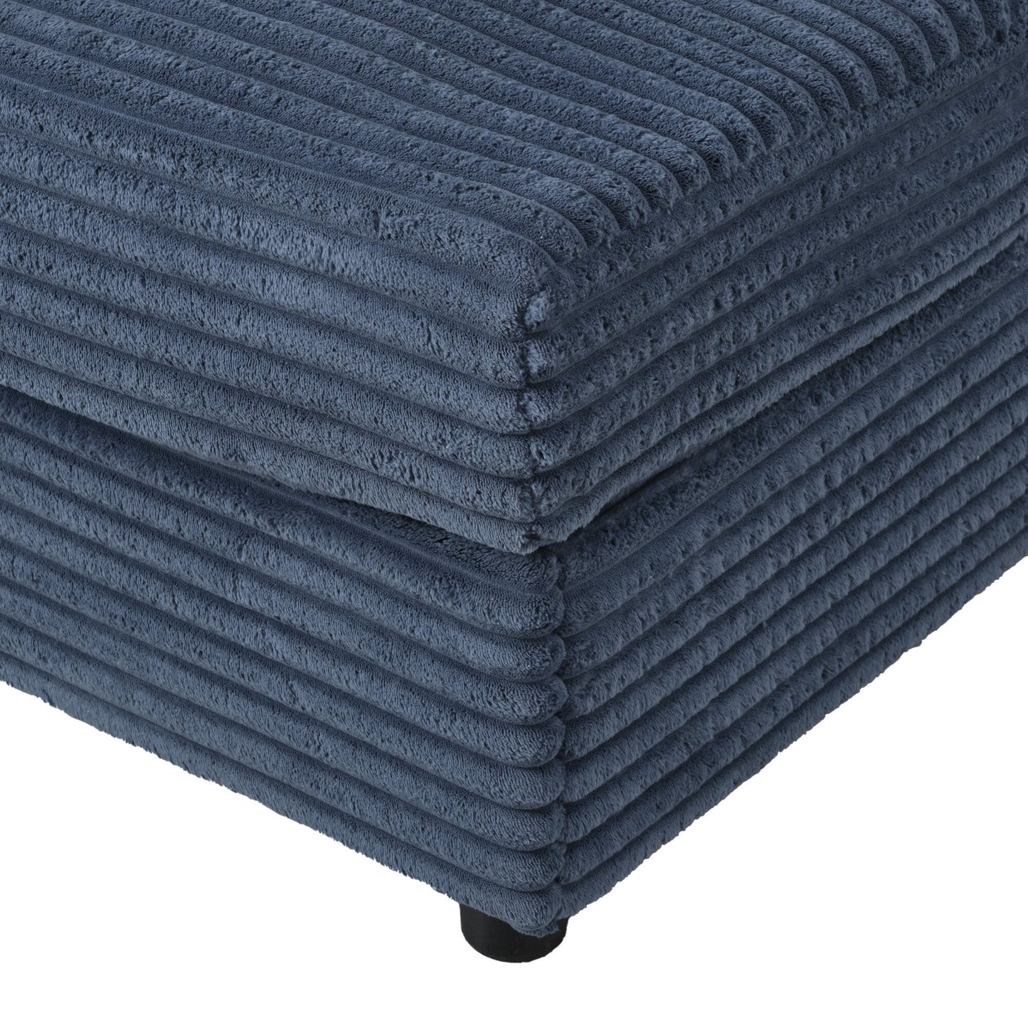 Canapé-lit sectionnel surdimensionné Roomfitters, avec méridienne, canapé-lit en velours côtelé, ports USB et porte-gobelets