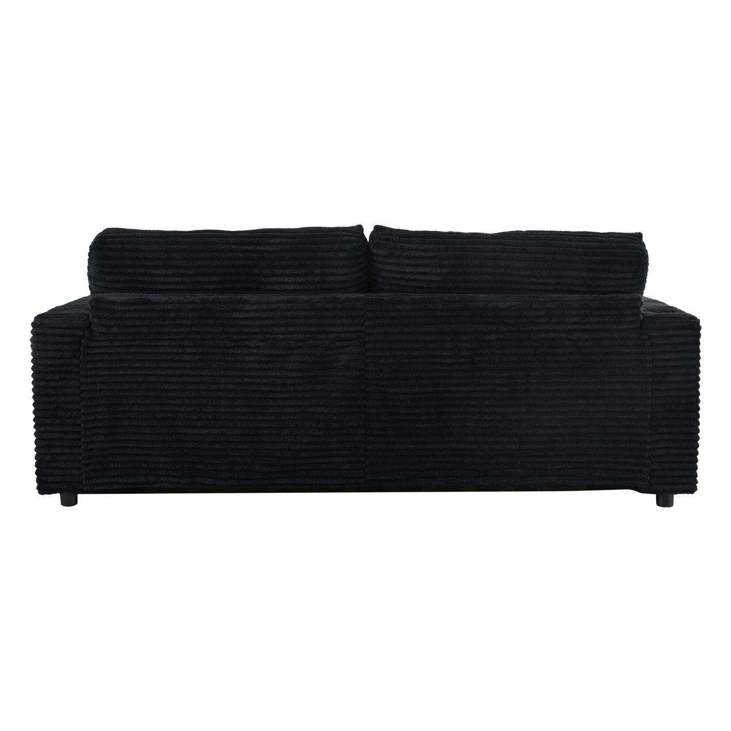 Canapé-lit sectionnel surdimensionné Roomfitters, avec méridienne, canapé-lit en velours côtelé, ports USB et porte-gobelets