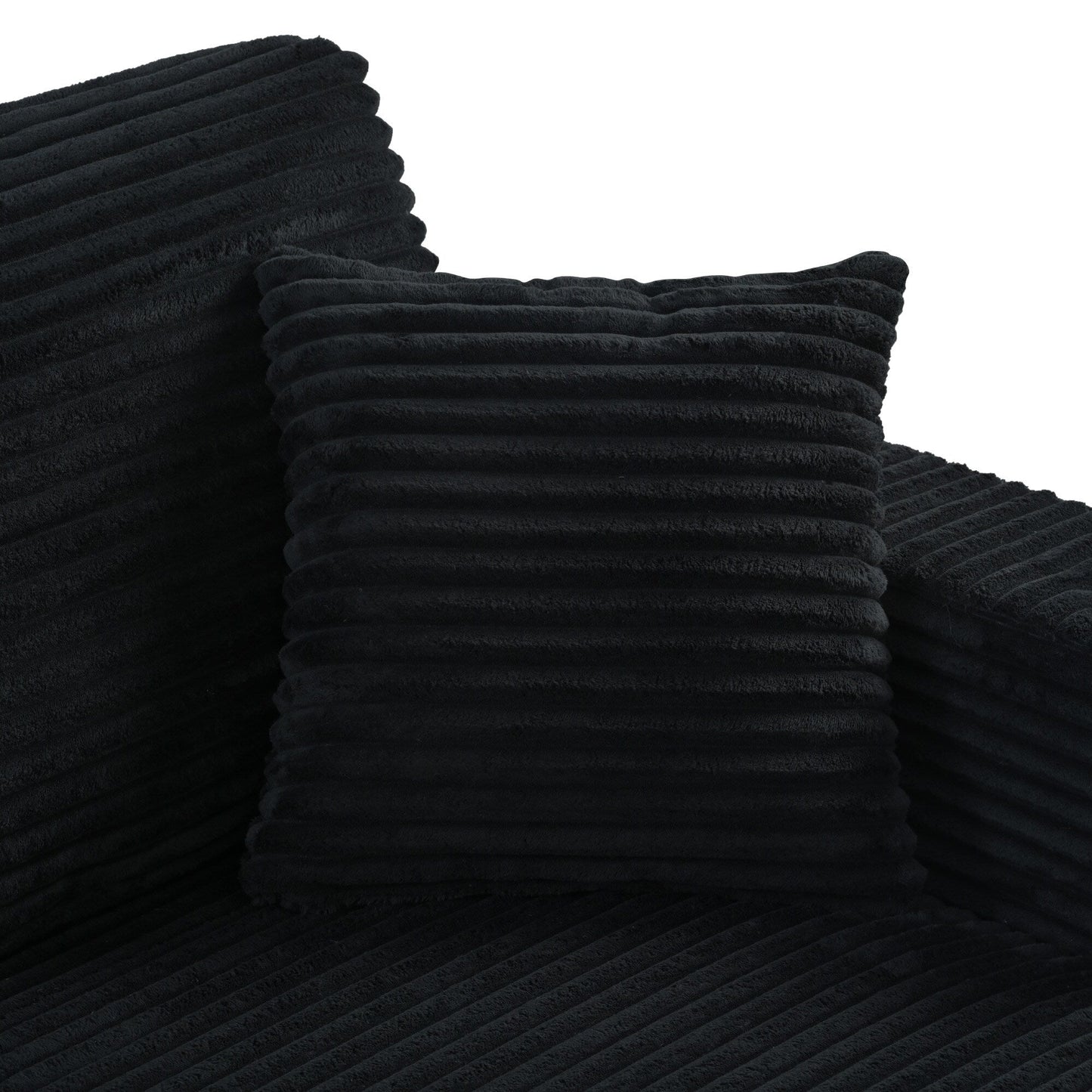 Canapé-lit sectionnel surdimensionné Roomfitters, avec méridienne, canapé-lit en velours côtelé, ports USB et porte-gobelets