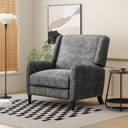 Fauteuil inclinable extra-large en tissu texturé Roomfitters, confortable pour le salon