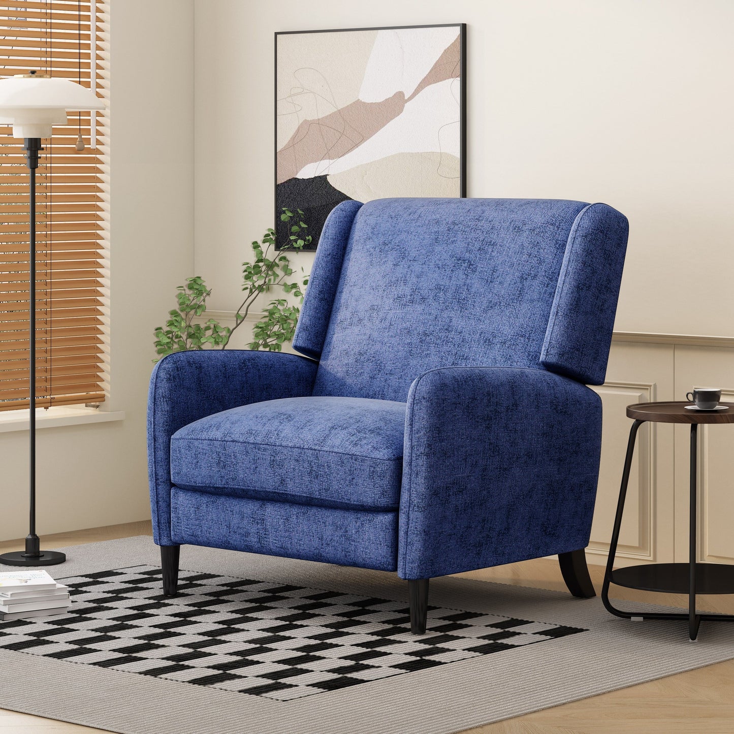 Fauteuil inclinable extra-large en tissu texturé Roomfitters, confortable pour le salon