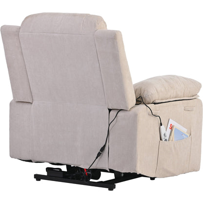 Fauteuil inclinable massant et releveur électrique Roomfitters avec chaleur apaisante, modes de massage réglables et options d'inclinaison infinies