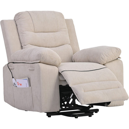 Fauteuil inclinable massant et releveur électrique Roomfitters avec chaleur apaisante, modes de massage réglables et options d'inclinaison infinies