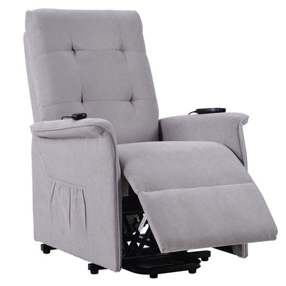 Fauteuil inclinable électrique Roomfitters avec massage réglable et mécanisme de levage en douceur