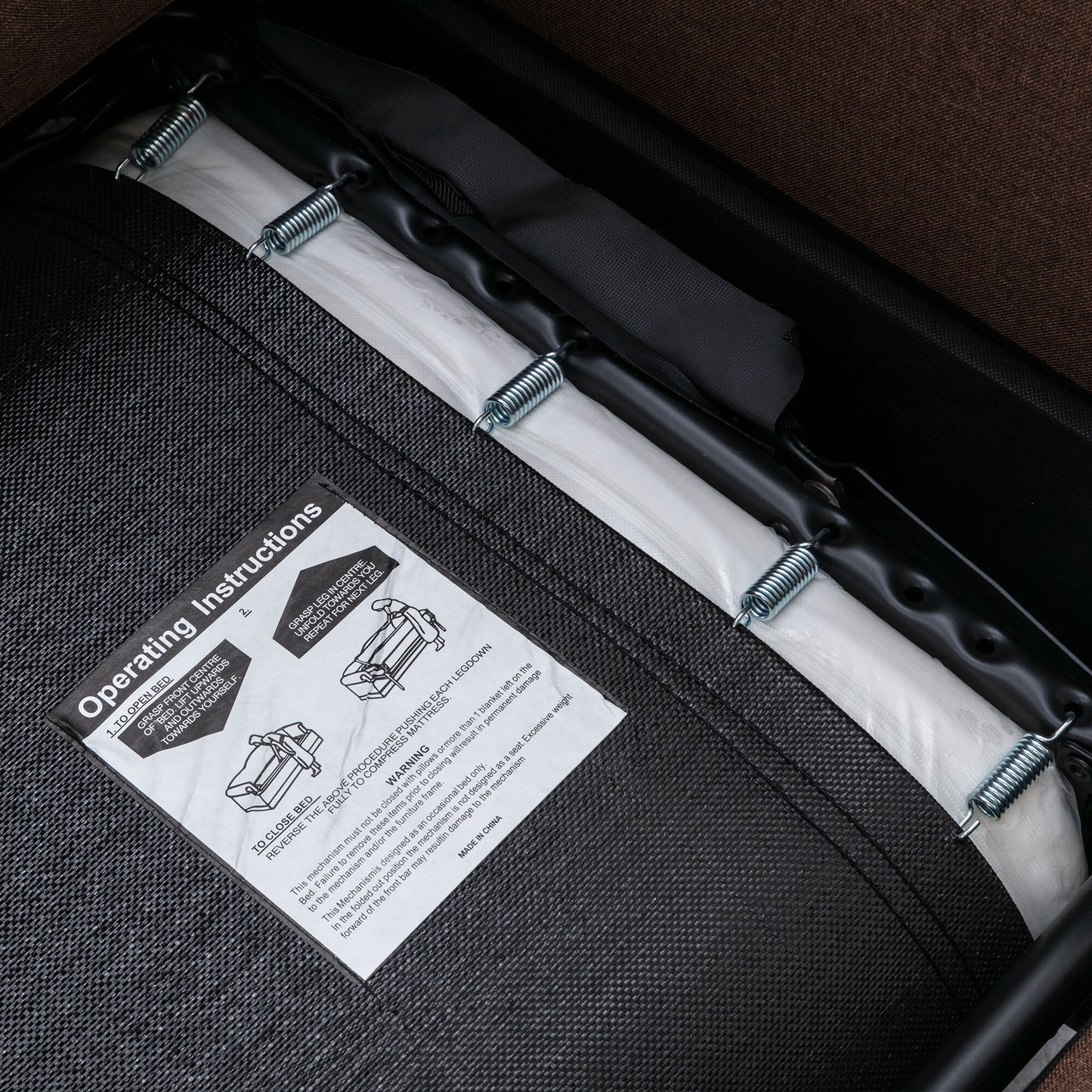 Canapé-lit gigogne Roomfitters avec matelas à mémoire de forme pour lit simple, gain de place pour le salon