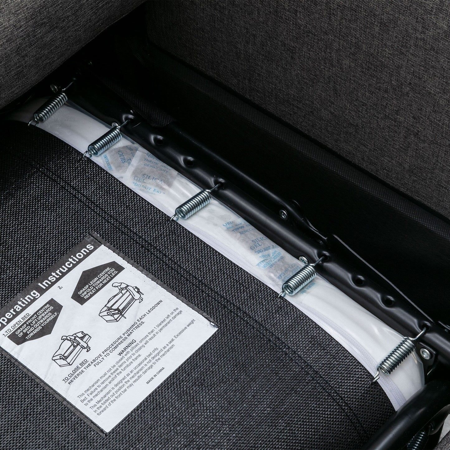 Canapé-lit gigogne Roomfitters avec matelas à mémoire de forme pour lit simple, gain de place pour le salon