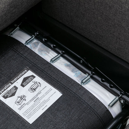 Canapé-lit gigogne Roomfitters avec matelas à mémoire de forme pour lit simple, gain de place pour le salon