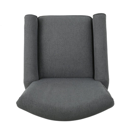 Fauteuil inclinable à dossier relevable Roomfitters avec accoudoirs roulés et siège rembourré pour salon ou bureau