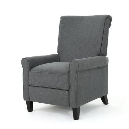 Fauteuil inclinable à dossier relevable Roomfitters avec accoudoirs roulés et siège rembourré pour salon ou bureau
