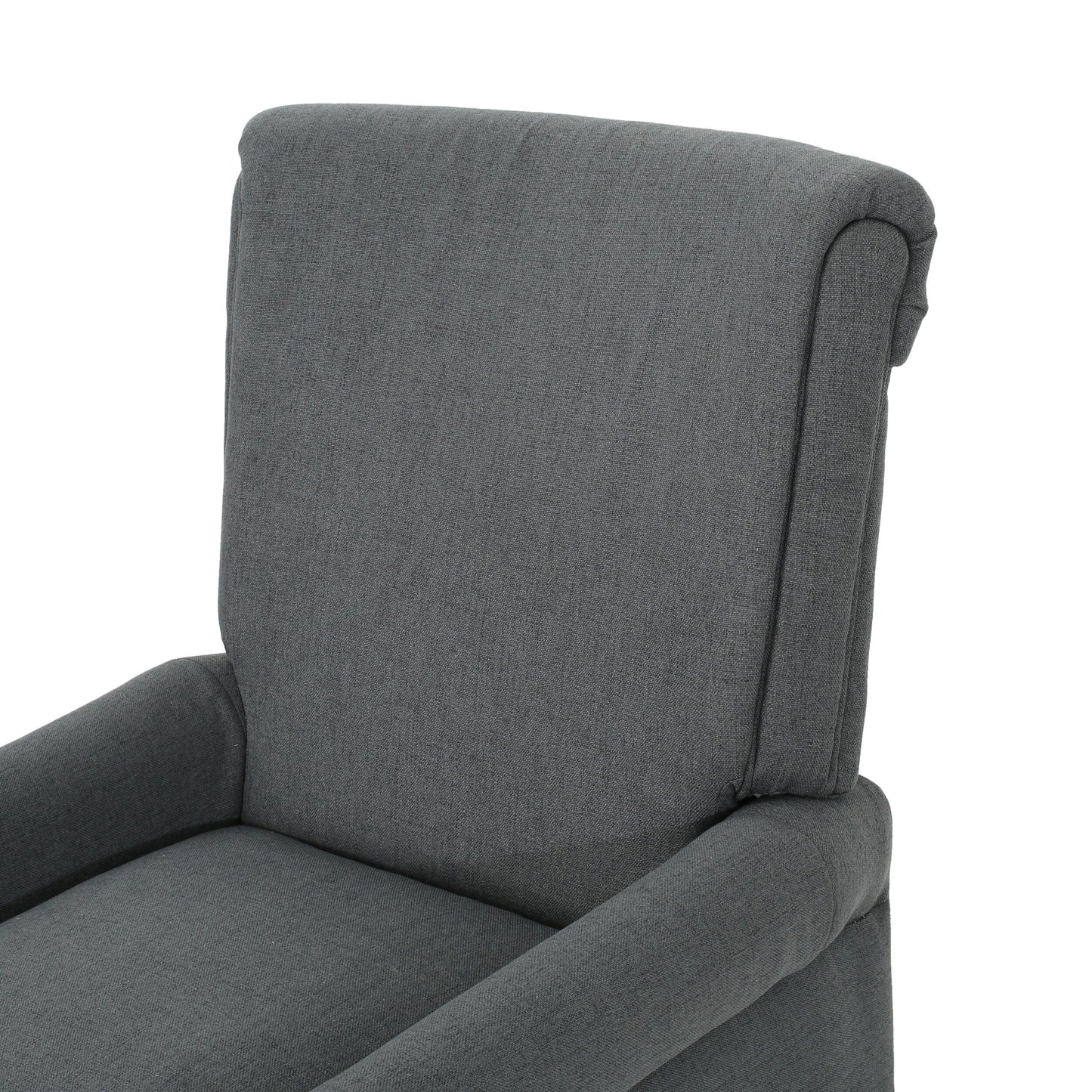 Fauteuil inclinable à dossier relevable Roomfitters avec accoudoirs roulés et siège rembourré pour salon ou bureau