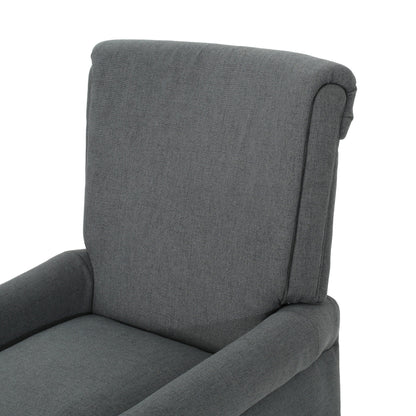 Fauteuil inclinable à dossier relevable Roomfitters avec accoudoirs roulés et siège rembourré pour salon ou bureau
