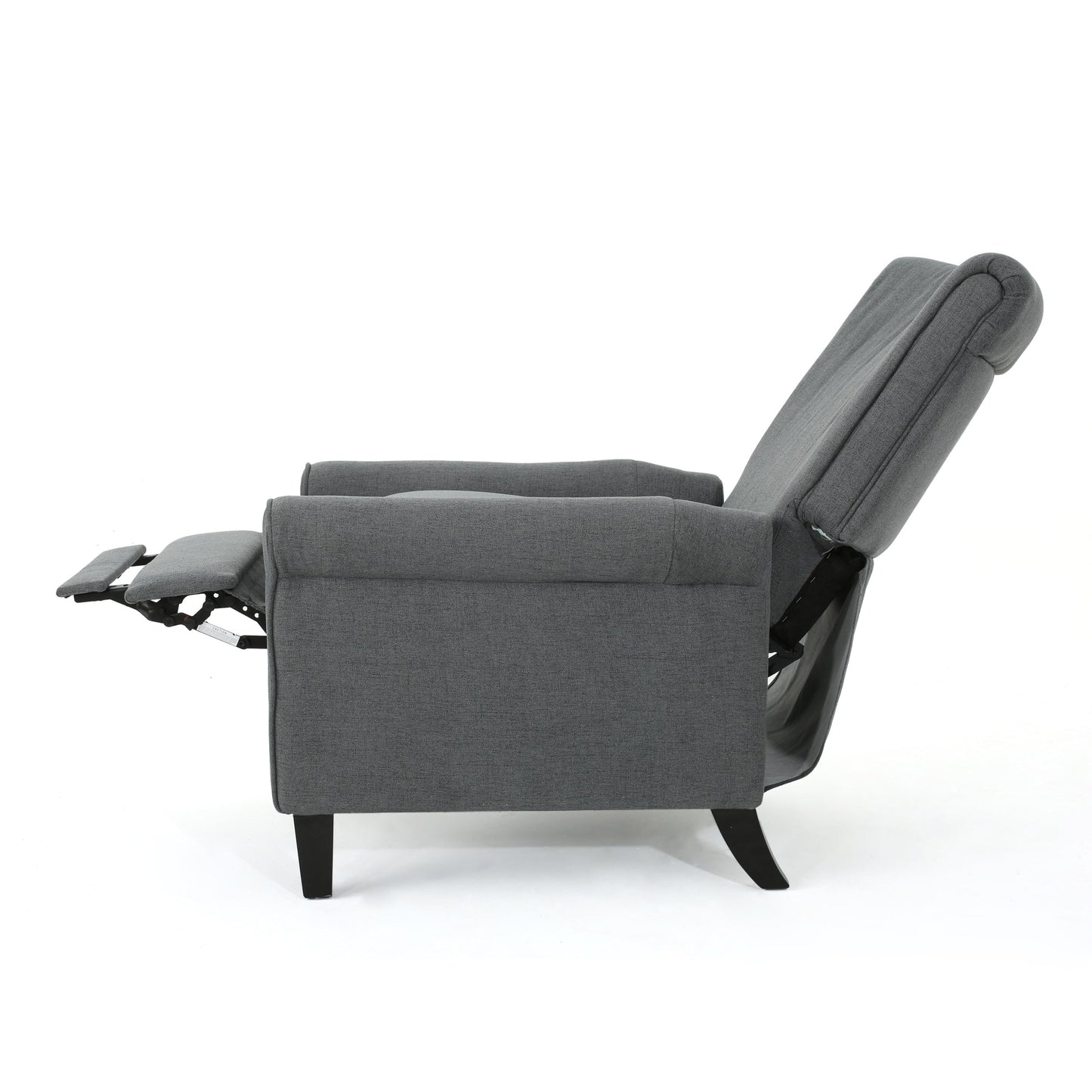 Fauteuil inclinable à dossier relevable Roomfitters avec accoudoirs roulés et siège rembourré pour salon ou bureau