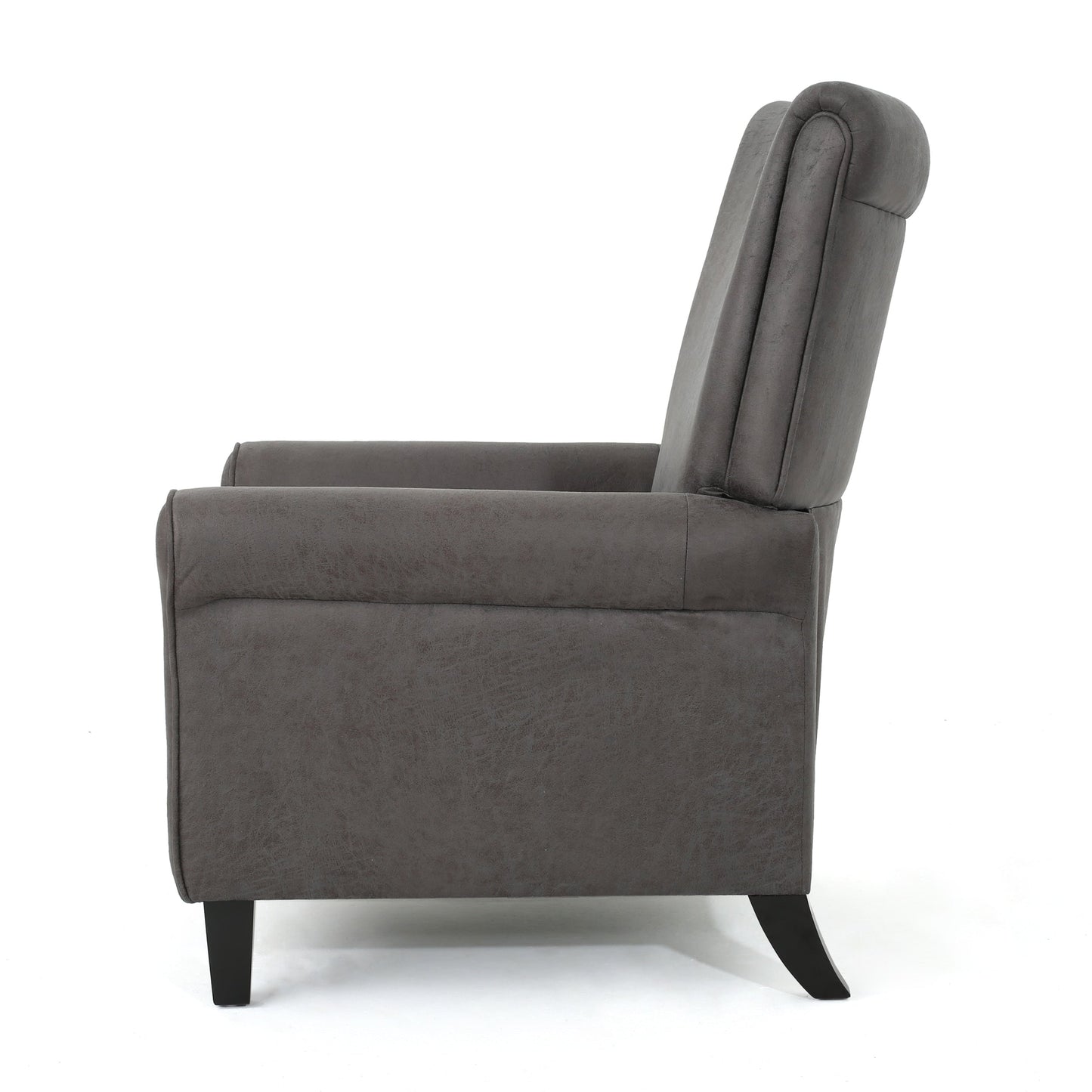 Fauteuil inclinable à dossier relevable Roomfitters avec accoudoirs roulés et siège rembourré pour salon ou bureau
