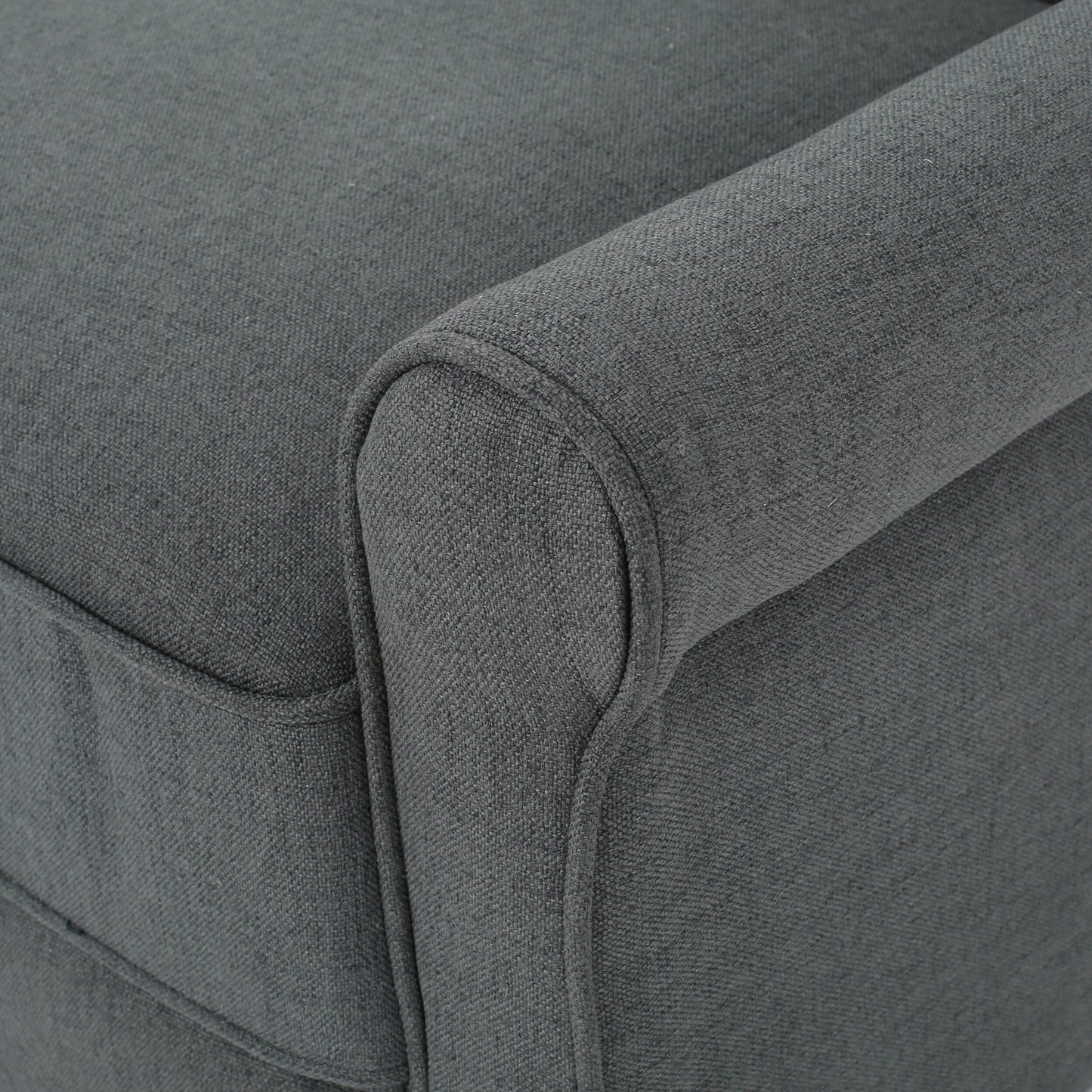 Fauteuil inclinable à dossier relevable Roomfitters avec accoudoirs roulés et siège rembourré pour salon ou bureau