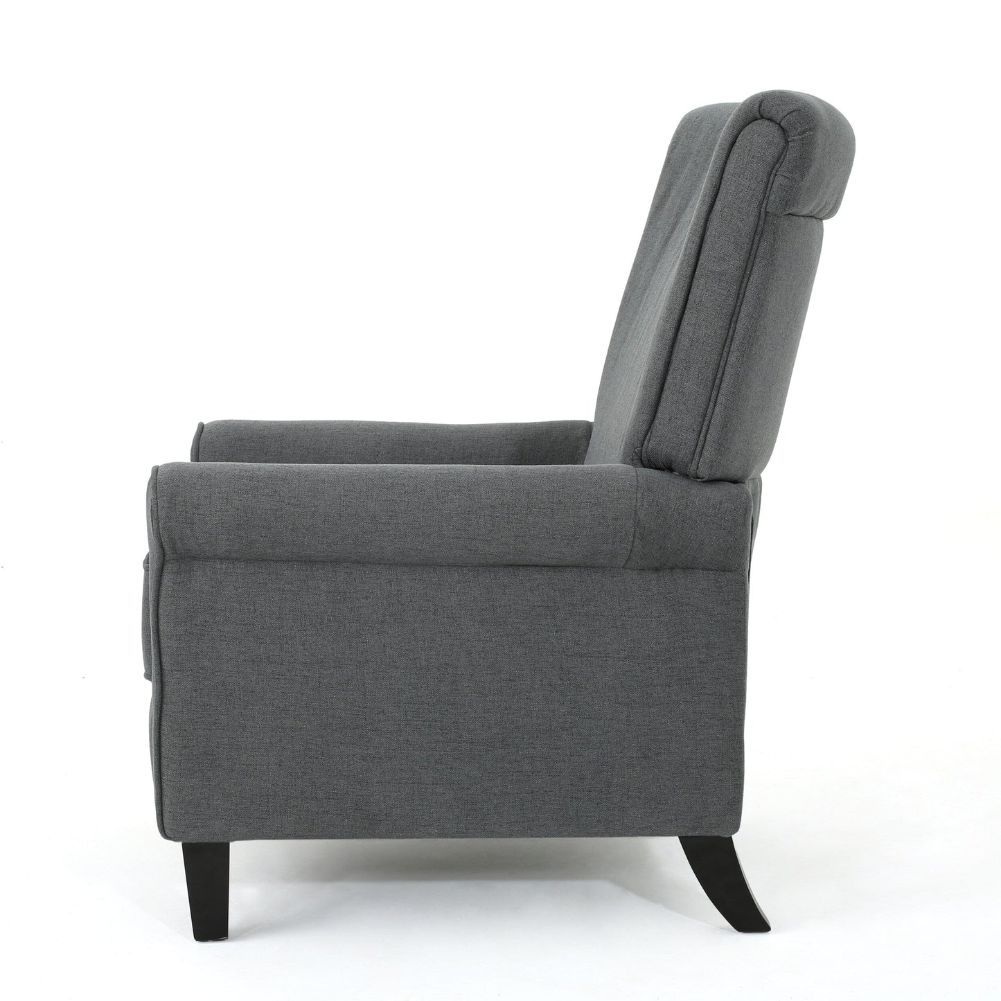 Fauteuil inclinable à dossier relevable Roomfitters avec accoudoirs roulés et siège rembourré pour salon ou bureau