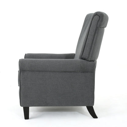 Fauteuil inclinable à dossier relevable Roomfitters avec accoudoirs roulés et siège rembourré pour salon ou bureau