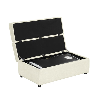 Lit d'appoint convertible en ottoman pliable pour deux personnes avec matelas