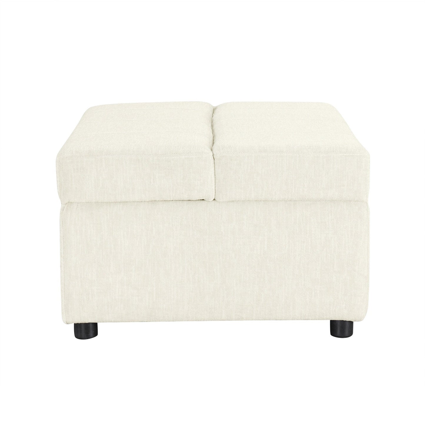 Lit d'appoint convertible en ottoman pliable pour deux personnes avec matelas