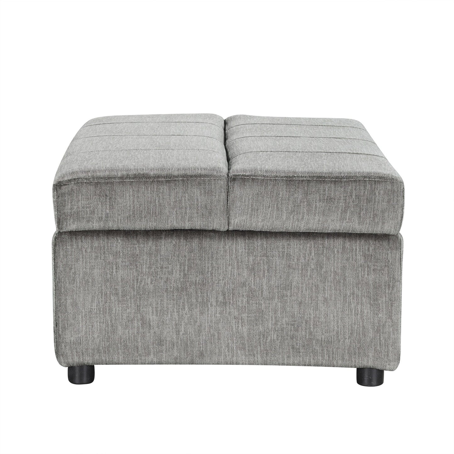 Lit d'appoint convertible en ottoman pliable pour deux personnes avec matelas