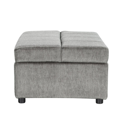 Lit d'appoint convertible en ottoman pliable pour deux personnes avec matelas