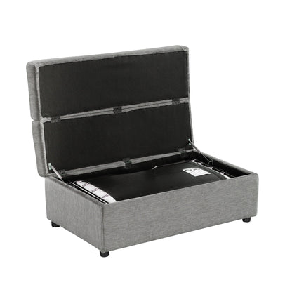 Lit d'appoint convertible en ottoman pliable pour deux personnes avec matelas