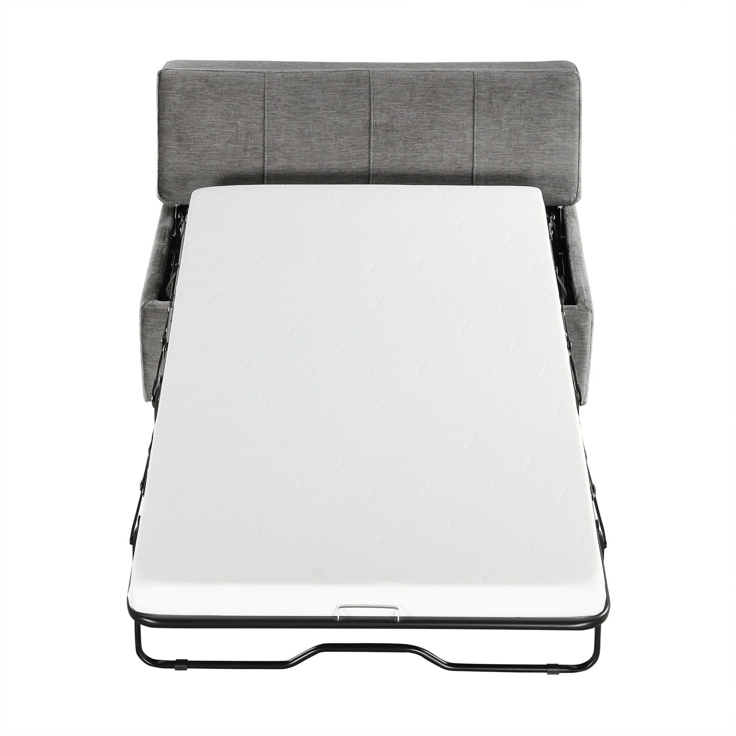 Lit d'appoint convertible en ottoman pliable pour deux personnes avec matelas