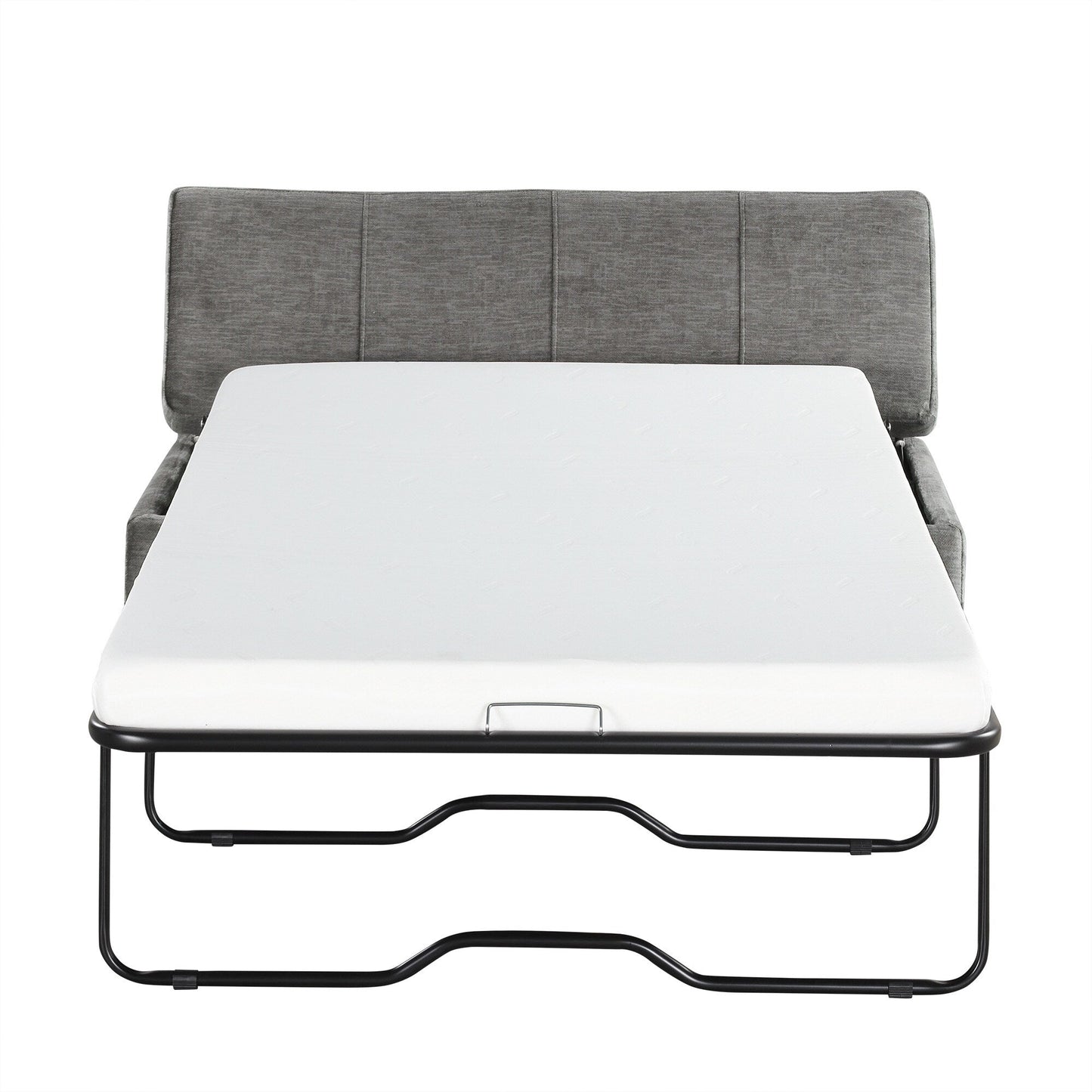 Lit d'appoint convertible en ottoman pliable pour deux personnes avec matelas