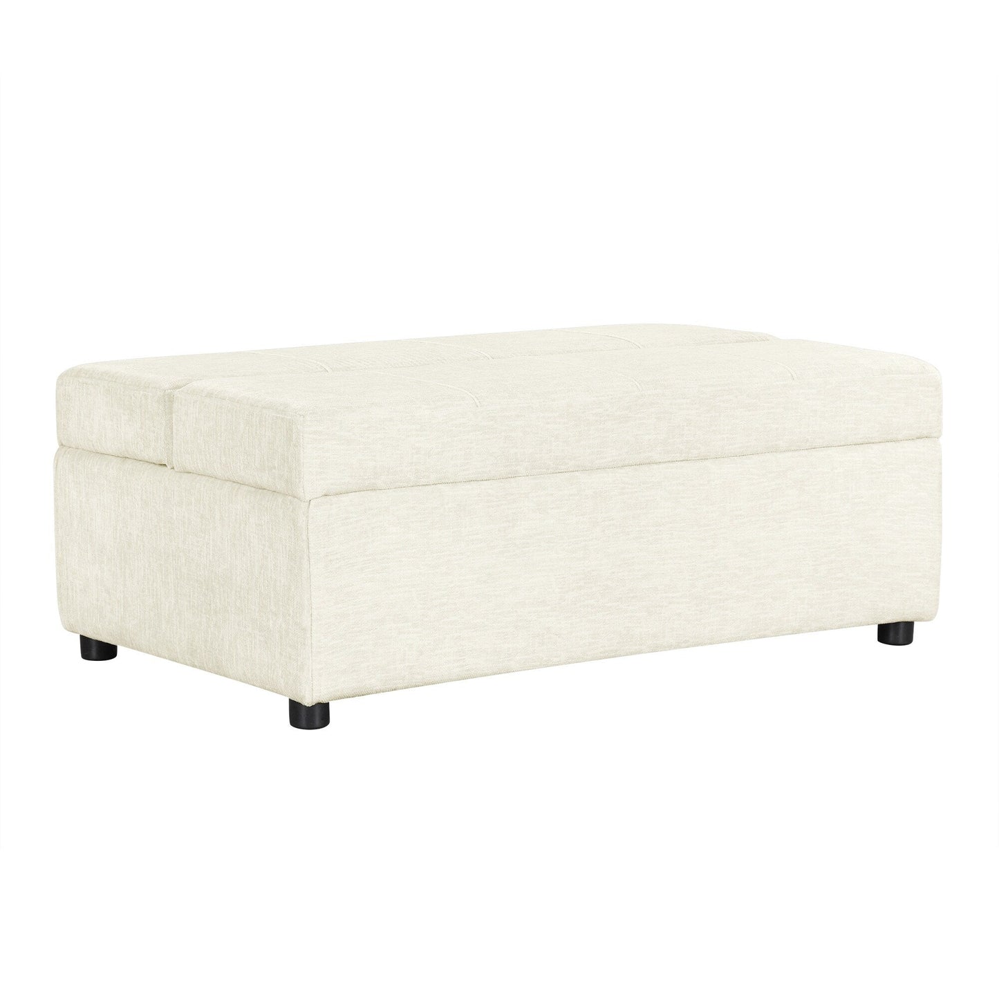 Lit d'appoint convertible en ottoman pliable pour deux personnes avec matelas