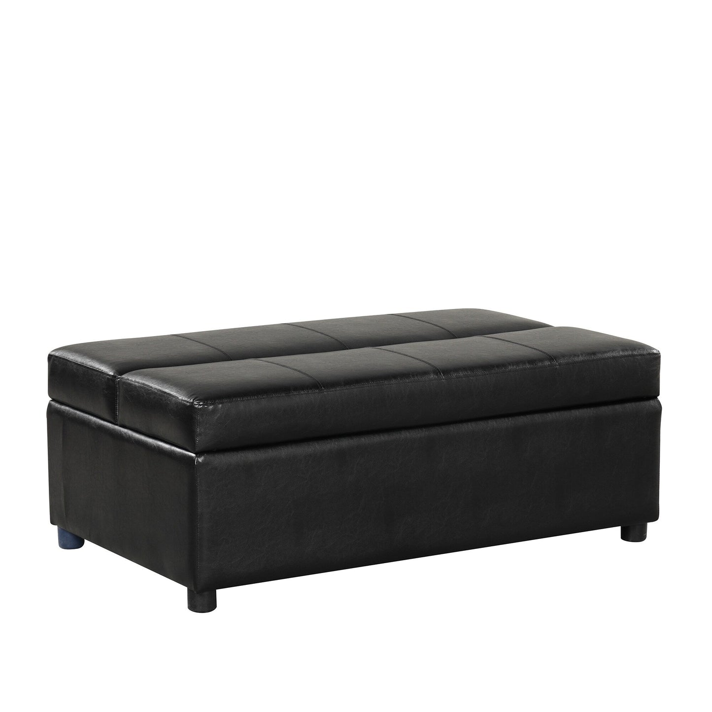 Lit d'appoint pliant double avec matelas, convertible et compact pour le salon.
