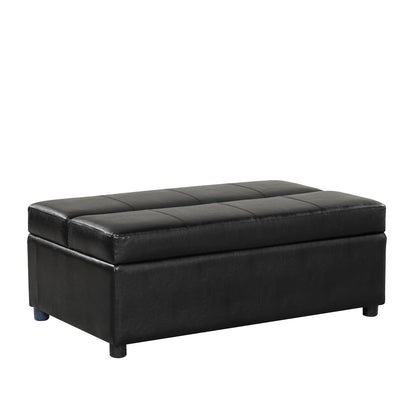 Lit d'appoint pliant double avec matelas, convertible et compact pour le salon.