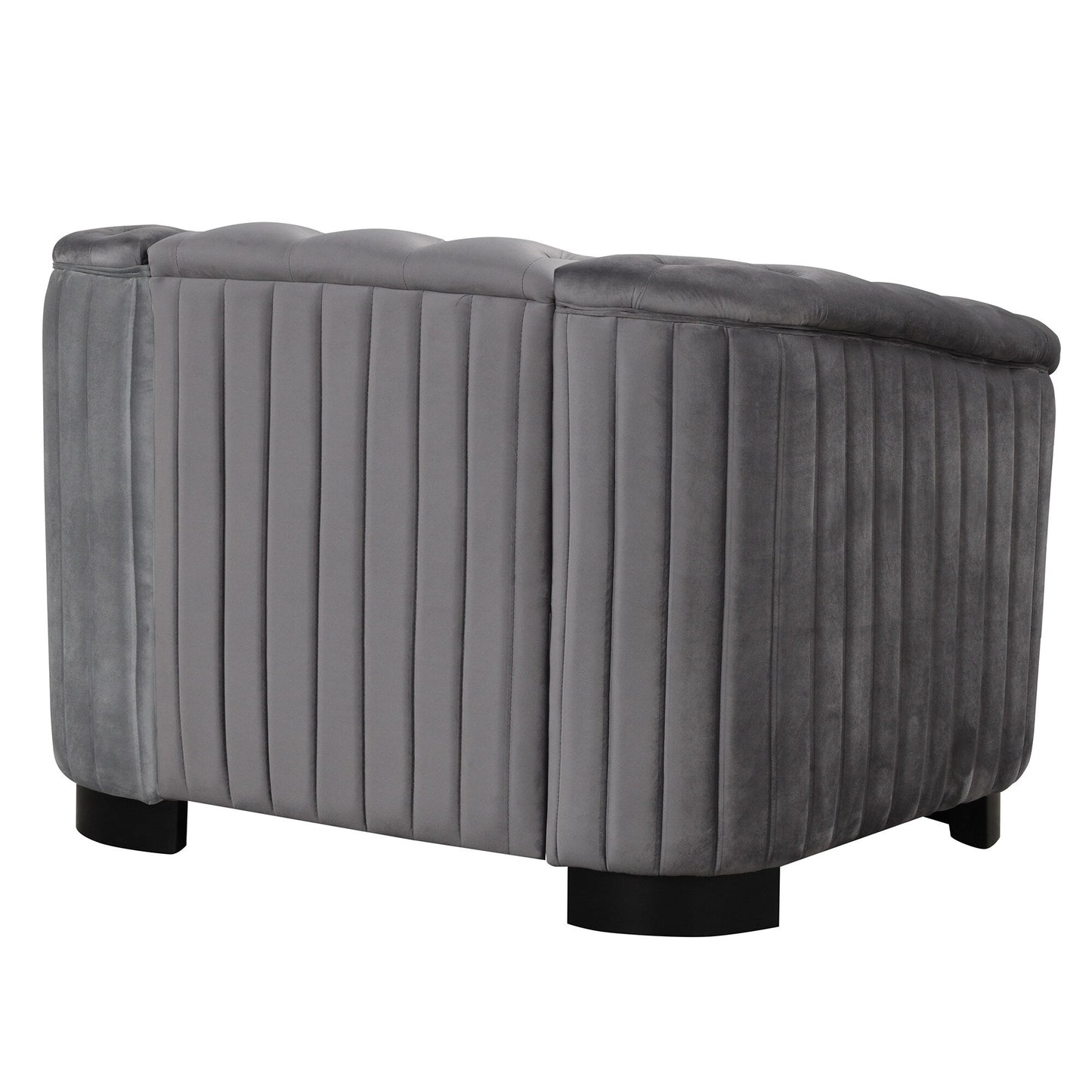 Canapé d'appoint rembourré en velours Roomfitters, fauteuil simple avec coussin d'assise amovible pour salon moderne et chambre à coucher