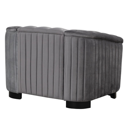 Canapé d'appoint rembourré en velours Roomfitters, fauteuil simple avec coussin d'assise amovible pour salon moderne et chambre à coucher