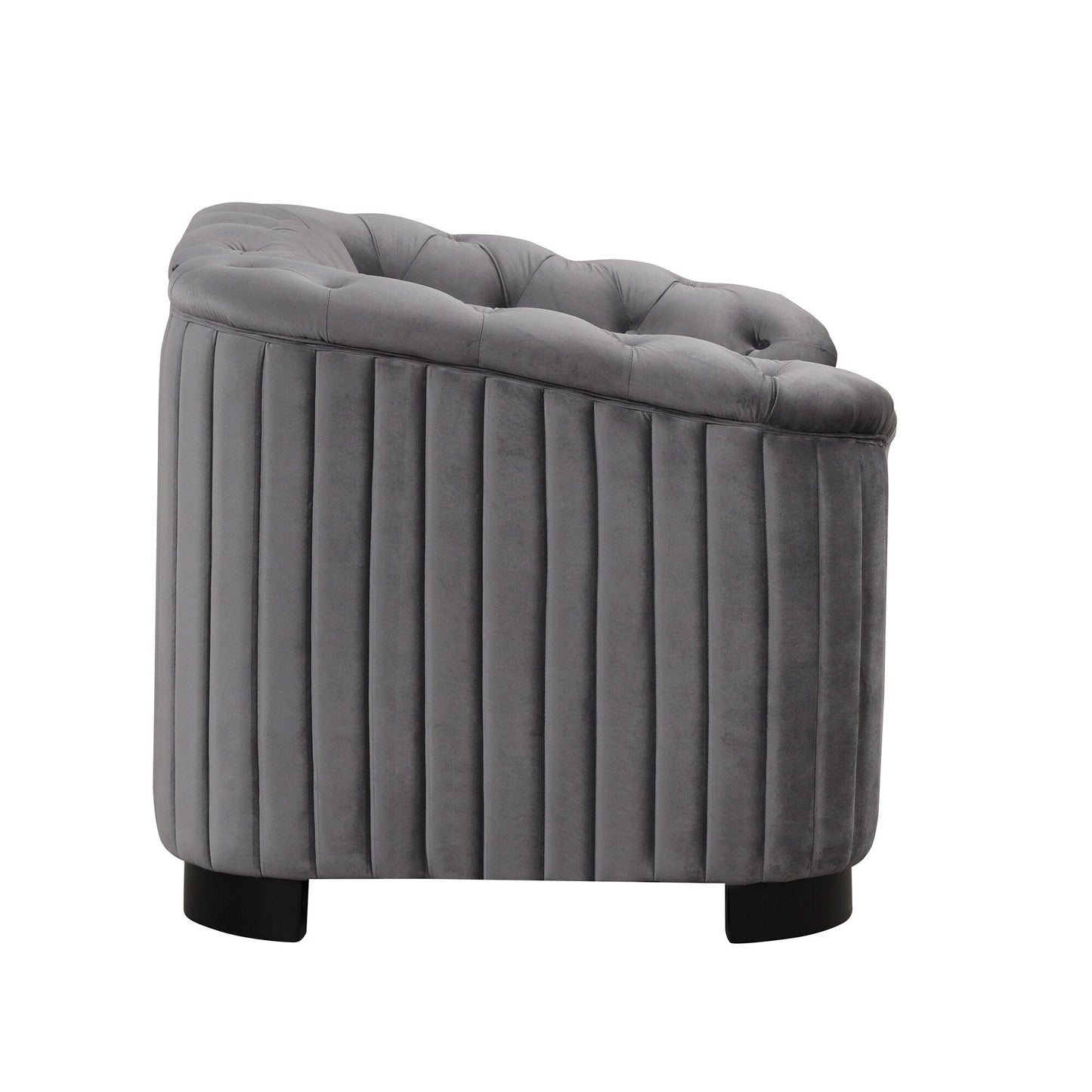 Canapé d'appoint rembourré en velours Roomfitters, fauteuil simple avec coussin d'assise amovible pour salon moderne et chambre à coucher