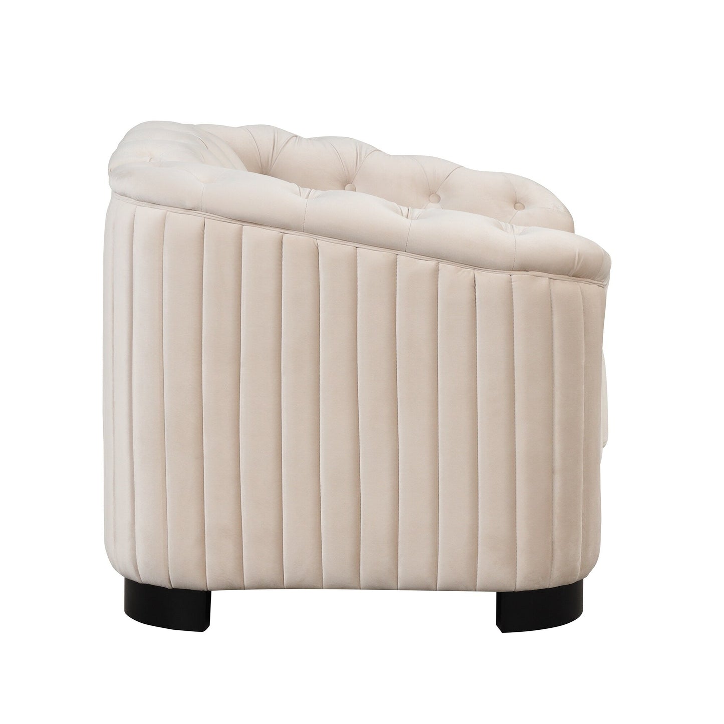 Canapé d'appoint rembourré en velours Roomfitters, fauteuil simple avec coussin d'assise amovible pour salon moderne et chambre à coucher