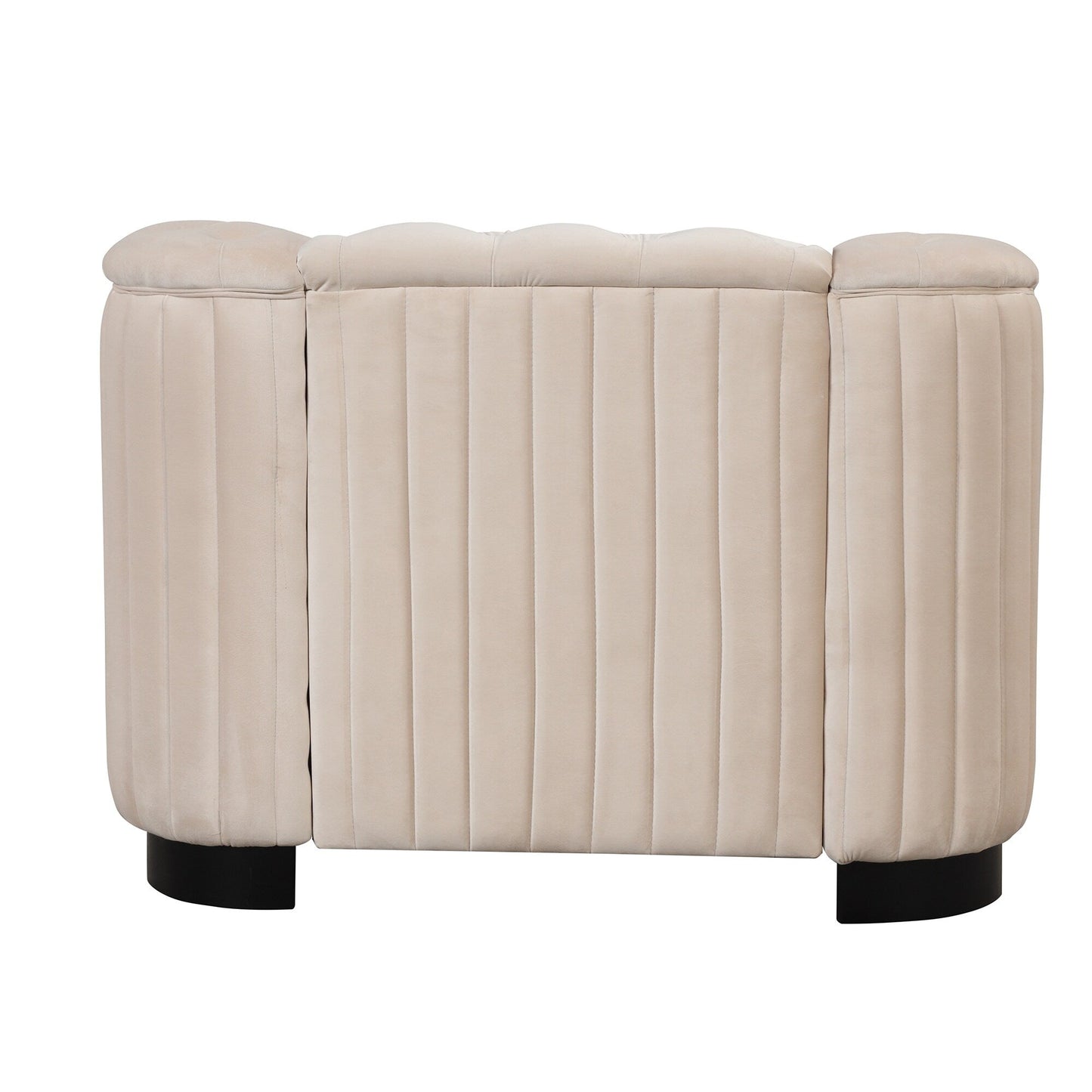 Canapé d'appoint rembourré en velours Roomfitters, fauteuil simple avec coussin d'assise amovible pour salon moderne et chambre à coucher