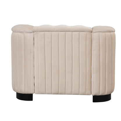 Canapé d'appoint rembourré en velours Roomfitters, fauteuil simple avec coussin d'assise amovible pour salon moderne et chambre à coucher