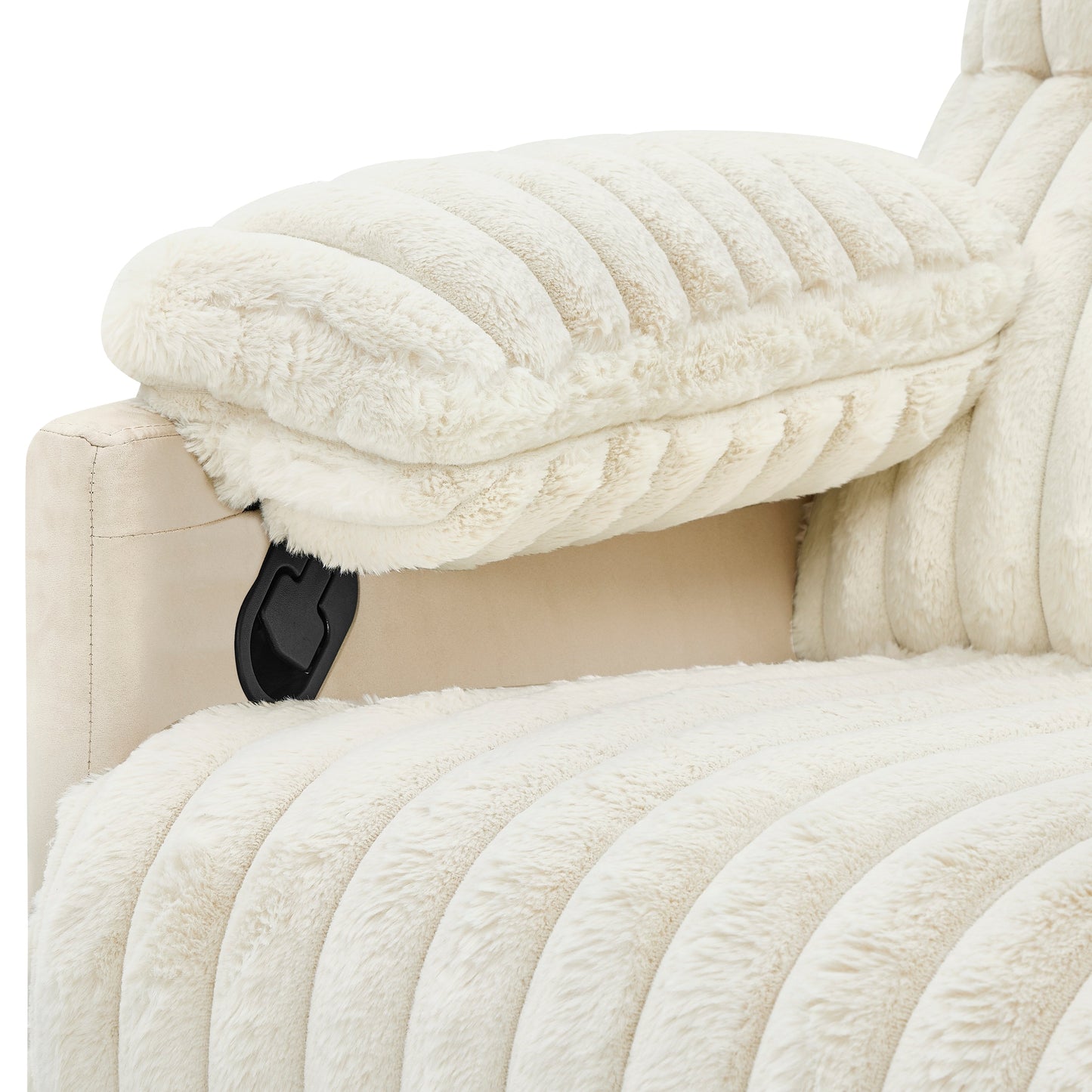 Fauteuil inclinable manuel Bocaton Wide Wale en velours côtelé de Roundhill Furniture