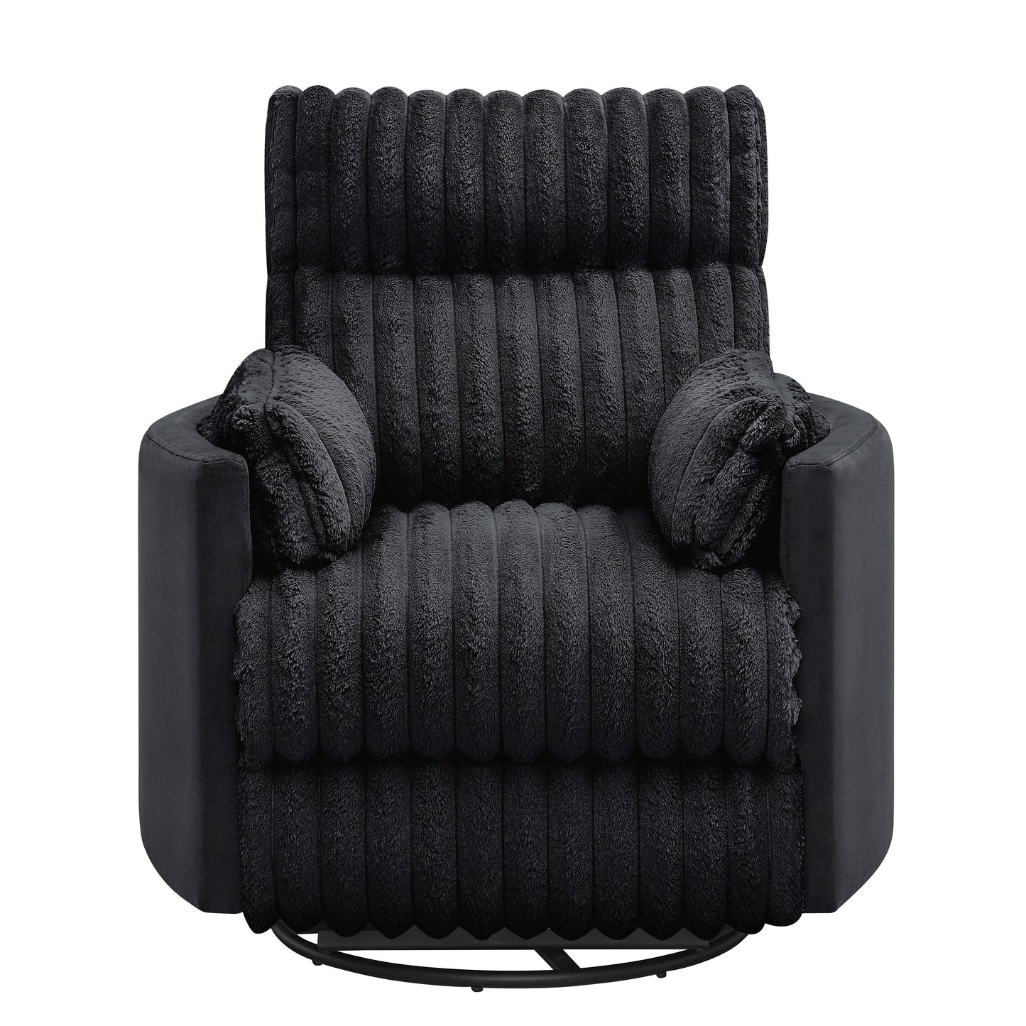 Fauteuil inclinable manuel Bocaton Wide Wale en velours côtelé de Roundhill Furniture