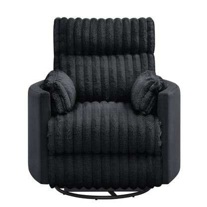 Fauteuil inclinable manuel Bocaton Wide Wale en velours côtelé de Roundhill Furniture