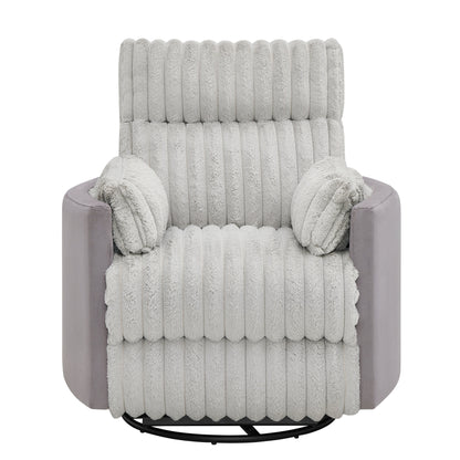 Fauteuil inclinable manuel Bocaton Wide Wale en velours côtelé de Roundhill Furniture