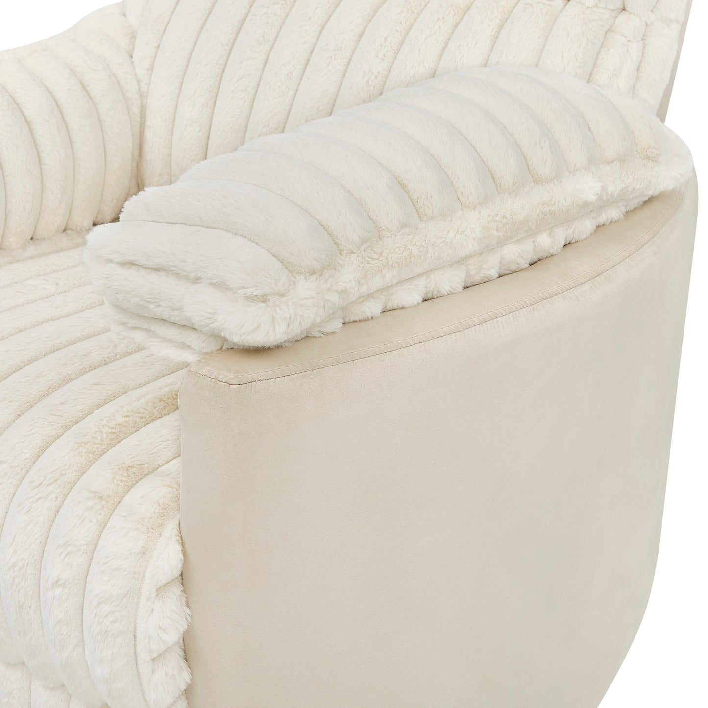 Fauteuil inclinable manuel Bocaton Wide Wale en velours côtelé de Roundhill Furniture