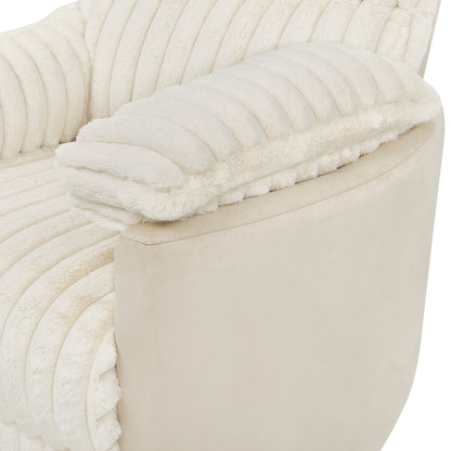 Fauteuil inclinable manuel Bocaton Wide Wale en velours côtelé de Roundhill Furniture