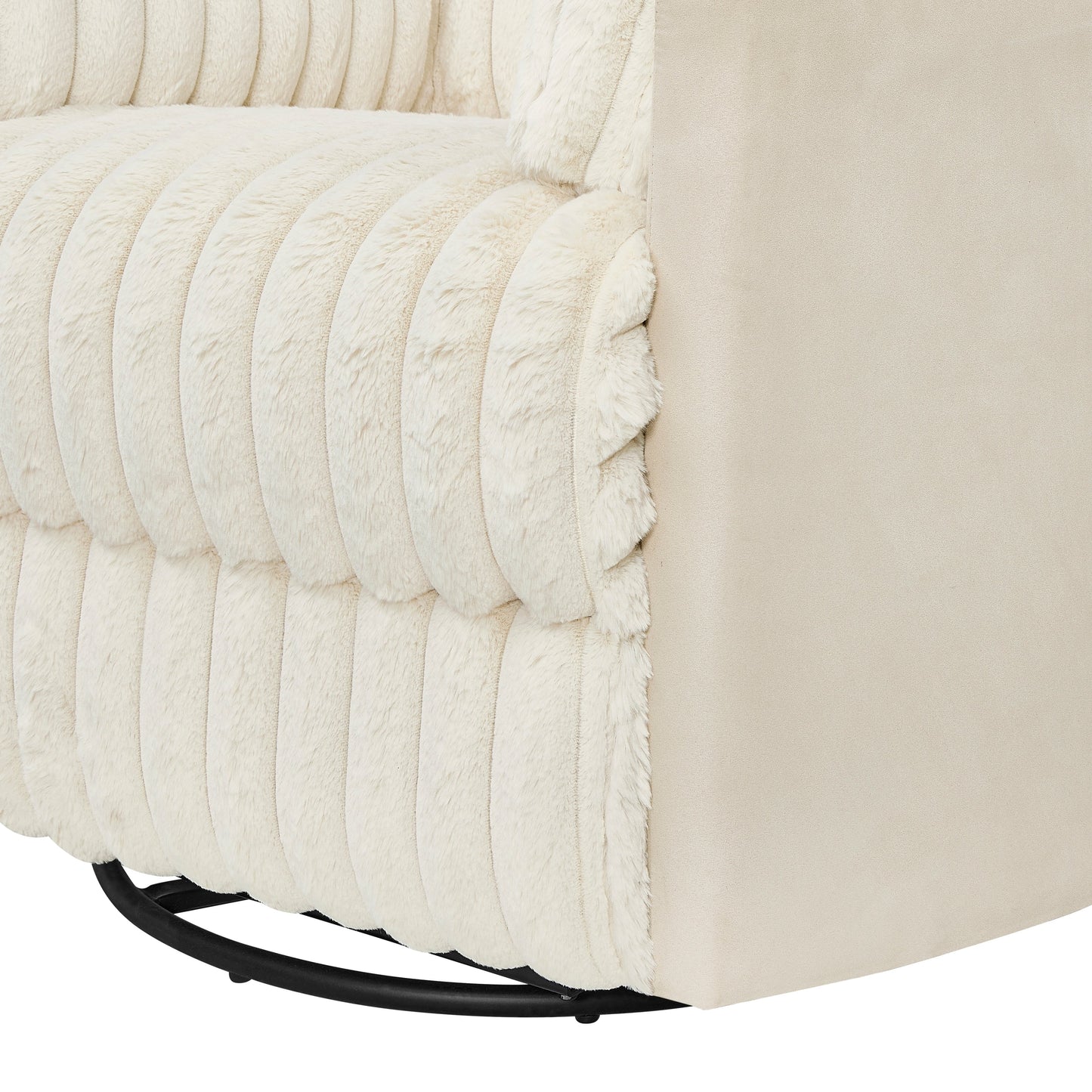 Fauteuil inclinable manuel Bocaton Wide Wale en velours côtelé de Roundhill Furniture