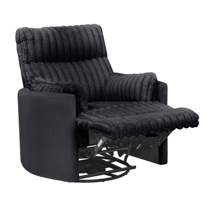 Fauteuil inclinable manuel Bocaton Wide Wale en velours côtelé de Roundhill Furniture