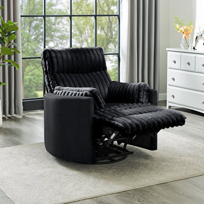 Fauteuil inclinable manuel Bocaton Wide Wale en velours côtelé de Roundhill Furniture