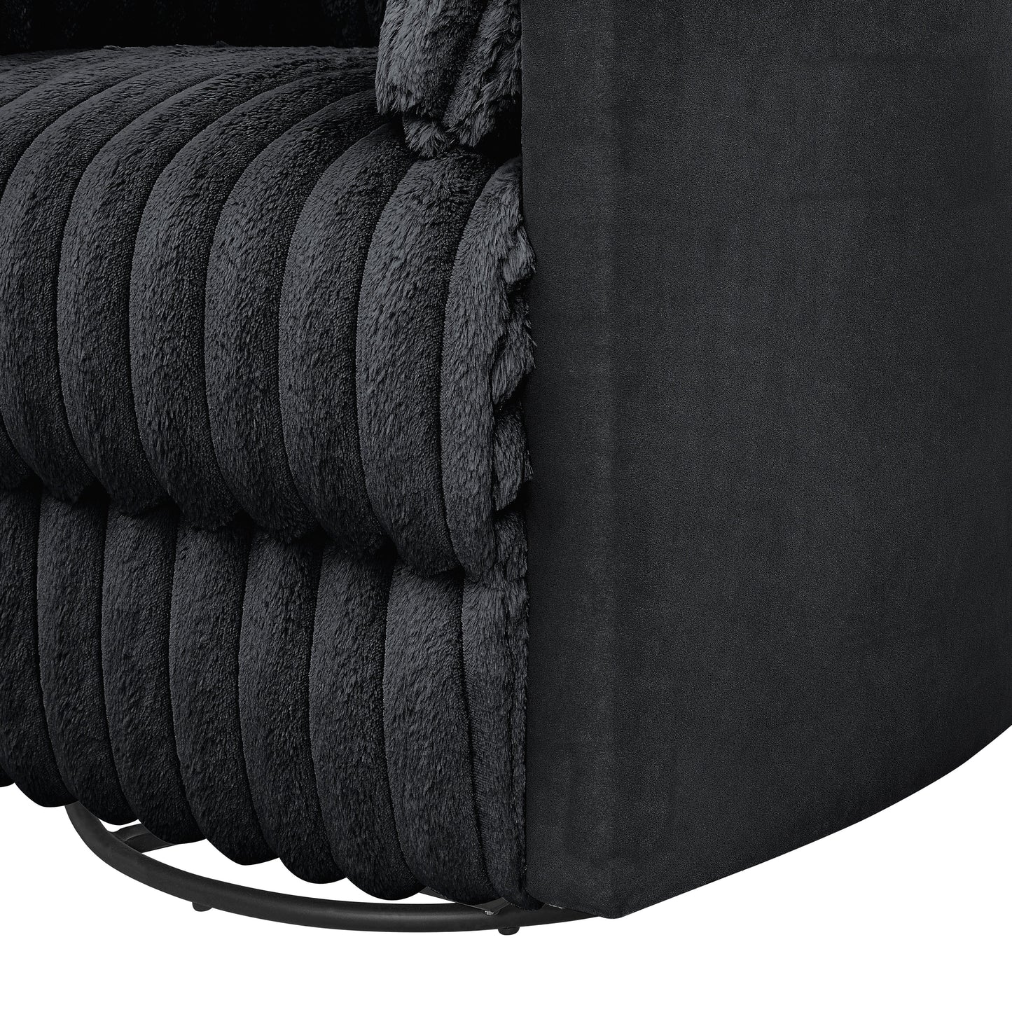 Fauteuil inclinable manuel Bocaton Wide Wale en velours côtelé de Roundhill Furniture