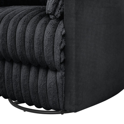 Fauteuil inclinable manuel Bocaton Wide Wale en velours côtelé de Roundhill Furniture