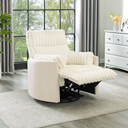 Fauteuil inclinable manuel Bocaton Wide Wale en velours côtelé de Roundhill Furniture